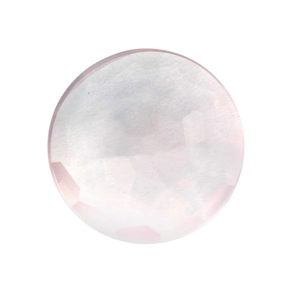 ROSE QUARTZ IRREGULAR CUT ROUND CAB 12.00MM 2.70 Cts.