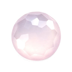 ROSE QUARTZ IRREGULAR CUT ROUND CAB 12.00MM 4.26 Cts.
