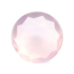 ROSE QUARTZ IRREGULAR CUT ROUND CAB 12.00MM 4.26 Cts.