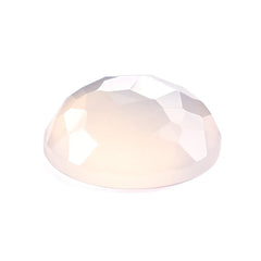 ROSE QUARTZ IRREGULAR CUT ROUND CAB (MILKY/NORMAL) 12X12MM 5.20 Cts.