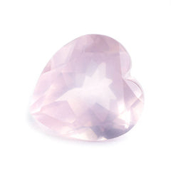 ROSE QUARTZ CUT HEART (SEMI-MILKY) (FINE) 12X11.50MM 3.82 Cts.