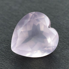 ROSE QUARTZ CUT HEART (SEMI-MILKY) (FINE) 12X11.50MM 3.82 Cts.