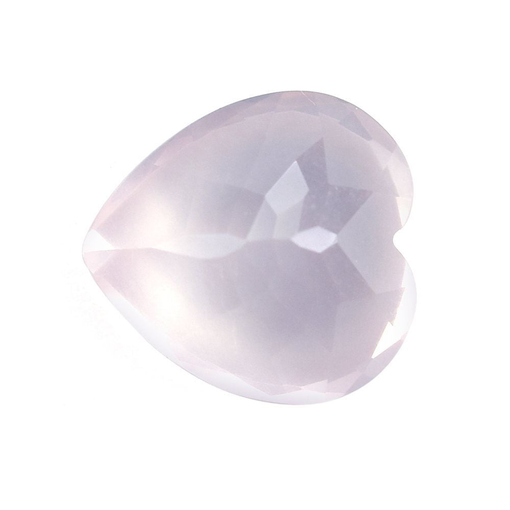 ROSE QUARTZ CUT HEART (SEMI-MILKY) (FINE) 12X11.50MM 3.82 Cts.