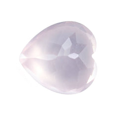ROSE QUARTZ CUT HEART (SEMI-MILKY) (FINE) 12X11.50MM 3.82 Cts.