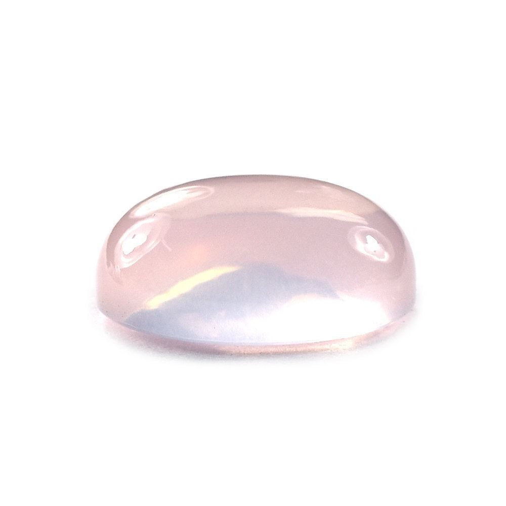 ROSE QUARTZ PLAIN OVAL CAB 14X10MM 7.05 Cts.