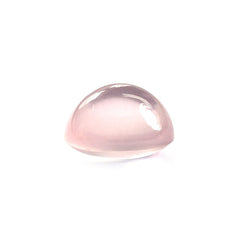 ROSE QUARTZ CUT FROSTED OVAL CAB 8X10MM 3.63 Cts.