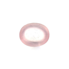 ROSE QUARTZ CUT FROSTED OVAL CAB 8X10MM 3.63 Cts.