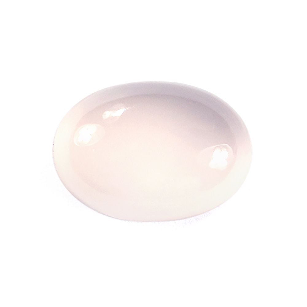 ROSE QUARTZ PLAIN OVAL CAB 14X10MM 6.55 Cts.