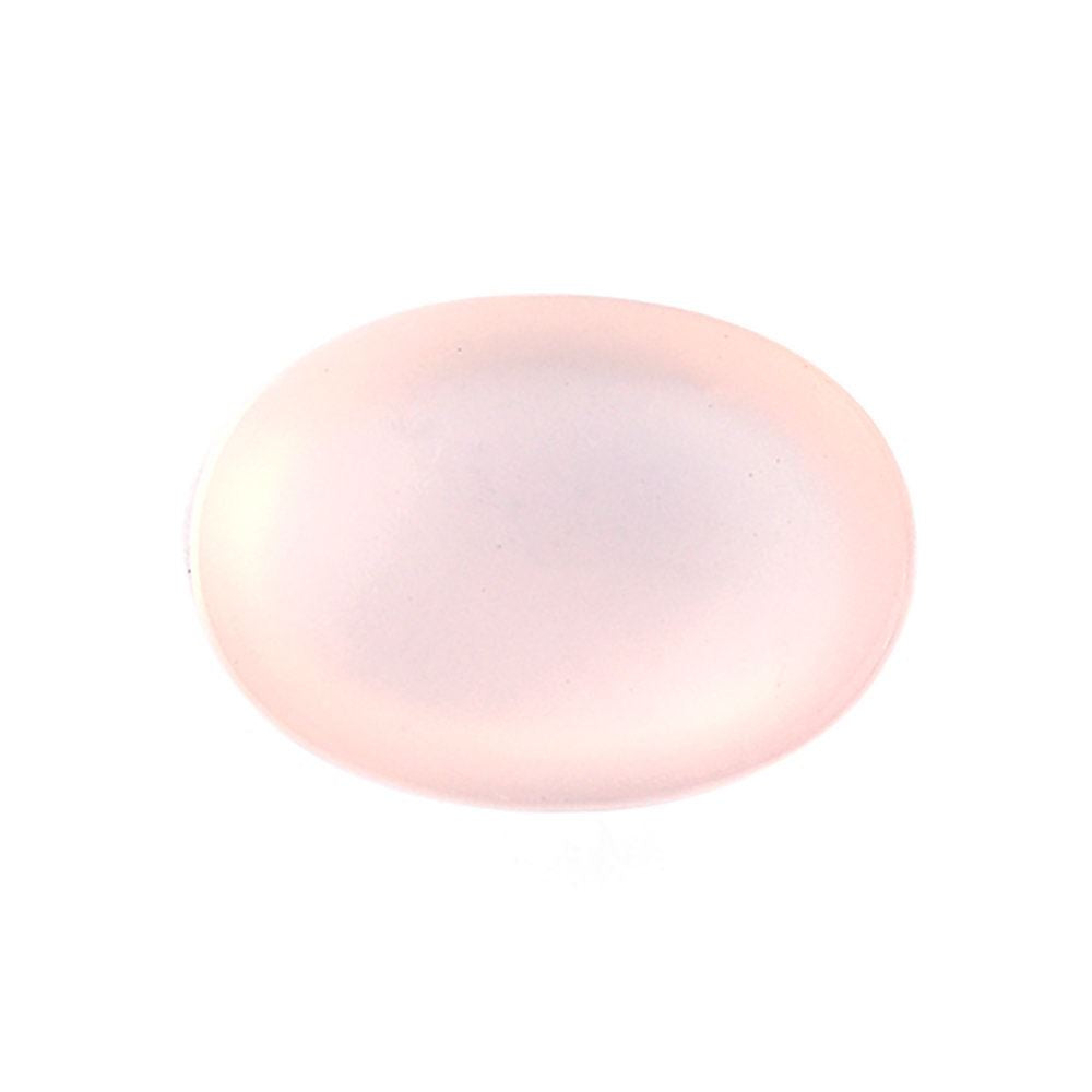 ROSE QUARTZ PLAIN OVAL CAB 14X10MM 6.55 Cts.