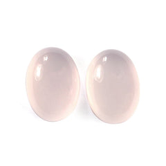 ROSE QUARTZ PLAIN OVAL CAB 14X10MM 6.55 Cts.