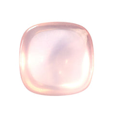 ROSE QUARTZ PLAIN CUSHION CAB 12X12MM 6.05 Cts.