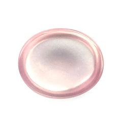 ROSE QUARTZ PLAIN OVAL CAB 12X10MM 4.55 Cts.