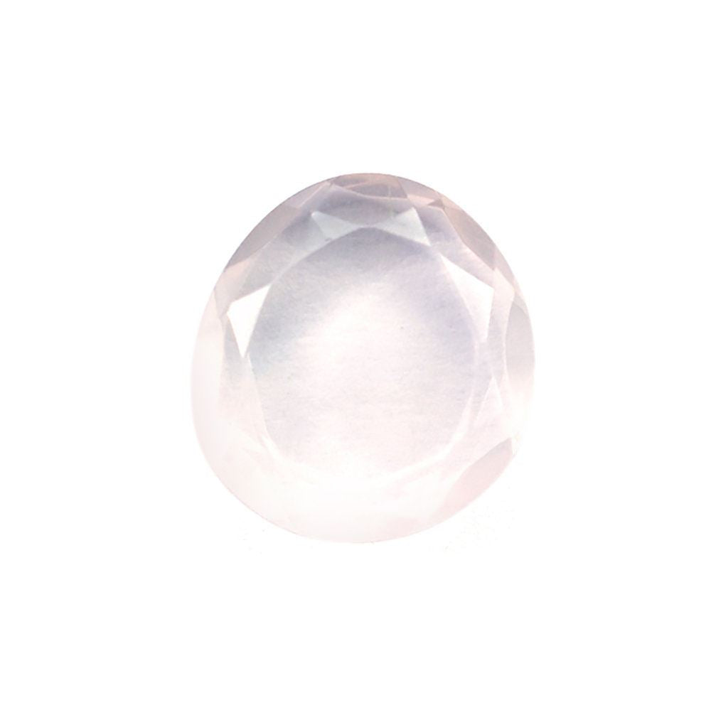 ROSE QUARTZ BOTH SIDE TABLE CUT TRILLIONISH (LIGHT) 9X8.30MM 1.89 Cts.