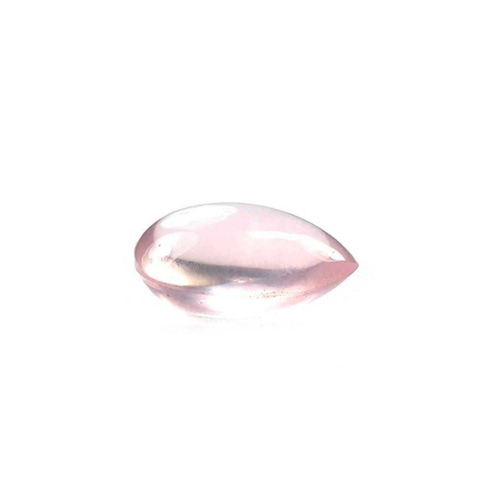 ROSE QUARTZ PLAIN PEAR CAB 8X6MM 1.16 Cts.