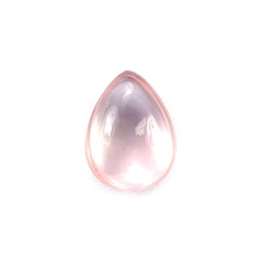 ROSE QUARTZ PLAIN PEAR CAB 8X6MM 1.16 Cts.