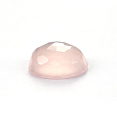 ROSE QUARTZ IRREGULAR CUT ROUND CAB (NORMAL/SEMI MILKY) 12.00 MM 5.07 Cts.