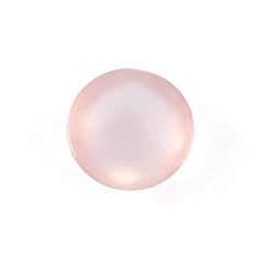 ROSE QUARTZ IRREGULAR CUT ROUND CAB (NORMAL/SEMI MILKY) 12.00 MM 5.07 Cts.