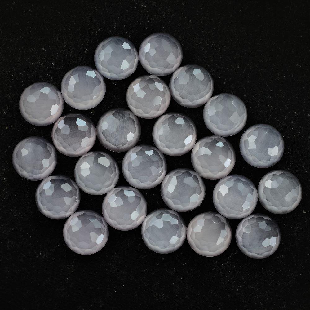 ROSE QUARTZ IRREGULAR CUT ROUND CAB (NORMAL/SEMI MILKY) 12.00 MM 5.07 Cts.