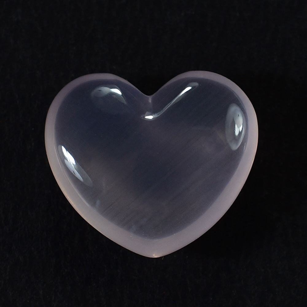 ROSE QUARTZ PLAIN LENTIL HEART (SEMI MILKY/NORMAL) 17.40X15.40 MM 12.93 Cts.