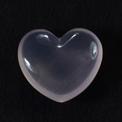 ROSE QUARTZ PLAIN LENTIL HEART (SEMI MILKY/NORMAL) 17.40X15.40 MM 12.93 Cts.