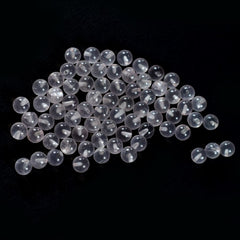 ROSE QUARTZ PLAIN ROUND BALLS (HALF DRILL 0.75)(TRANSPARENT NORMAL COLOR) 5.00X5.00 MM 0.91 Cts.