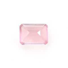 ROSE QUARTZ STEP CUT OCTAGON (SEMI MILKY)(SUPER SUPER EXTRA)(SI) 8.00X6.00 MM 1.36 Cts.
