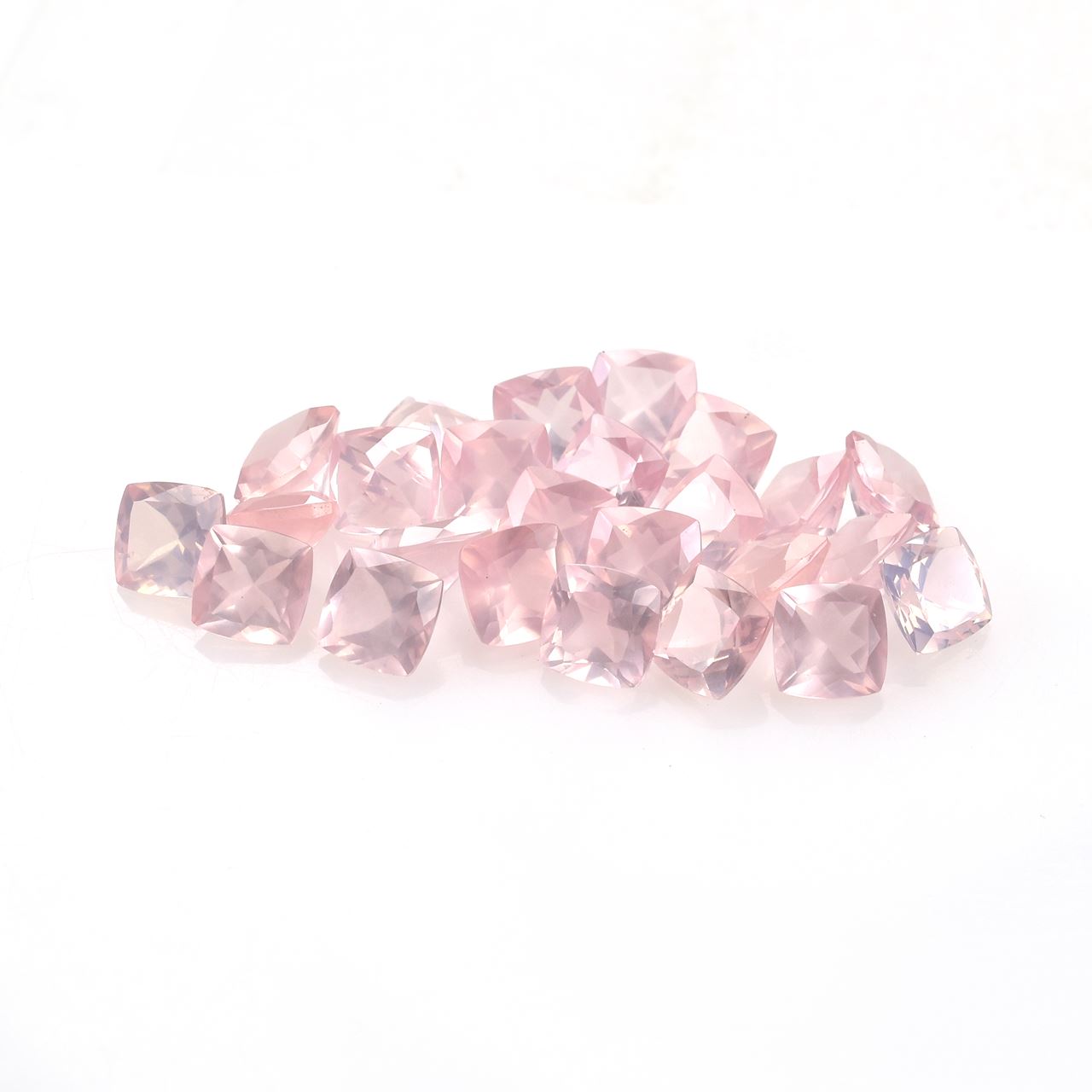 ROSE QUARTZ CUT ANTIQUE CUSHION (NORMAL)(CLEAN) 6.00X6.00 MM 0.92 Cts.