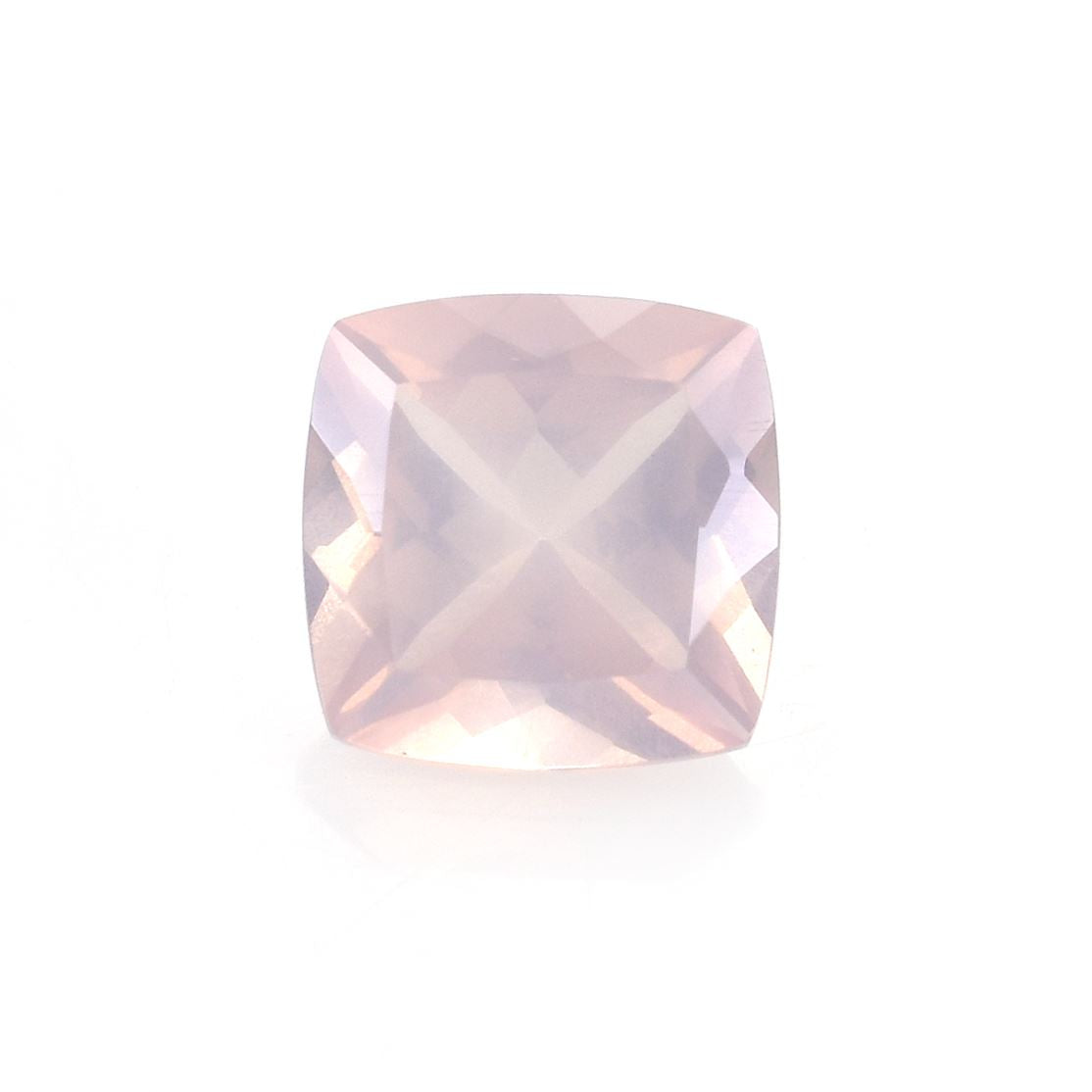 ROSE QUARTZ CUT ANTIQUE CUSHION (SEMI MILKY)(SUPER)(CLEAN) 8.00X8.00 MM 2.10 Cts.