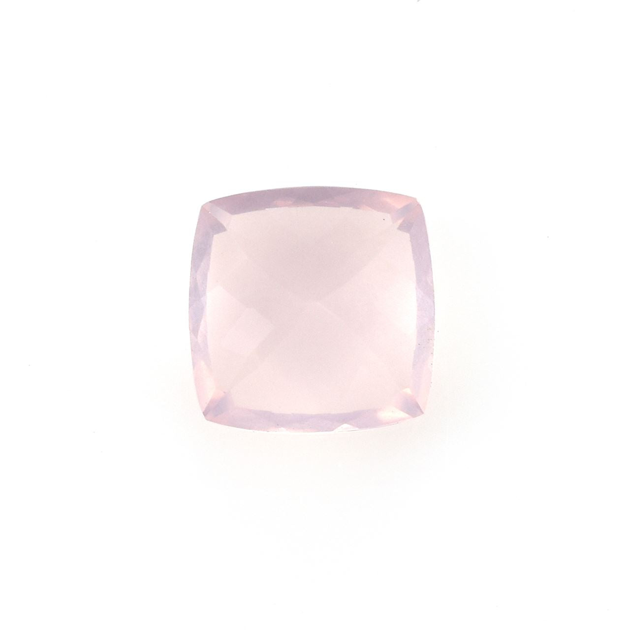 ROSE QUARTZ CUT ANTIQUE CUSHION (SEMI MILKY)(SUPER)(CLEAN) 8.00X8.00 MM 2.10 Cts.