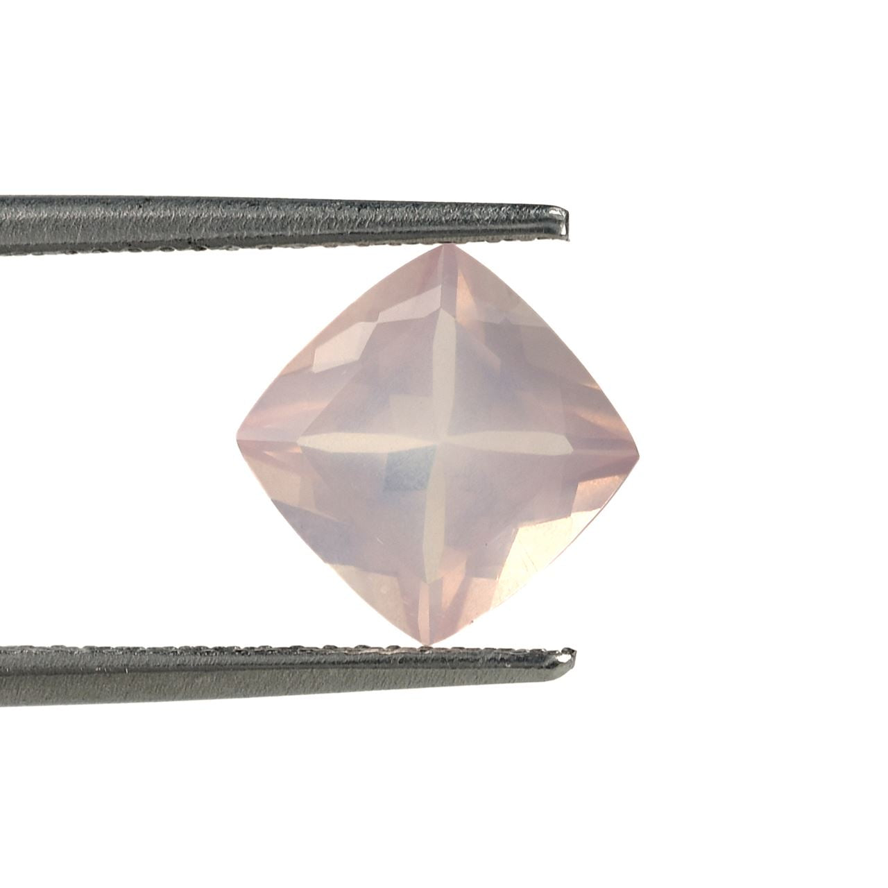 ROSE QUARTZ CUT ANTIQUE CUSHION (SEMI MILKY)(SUPER)(CLEAN) 8.00X8.00 MM 2.10 Cts.