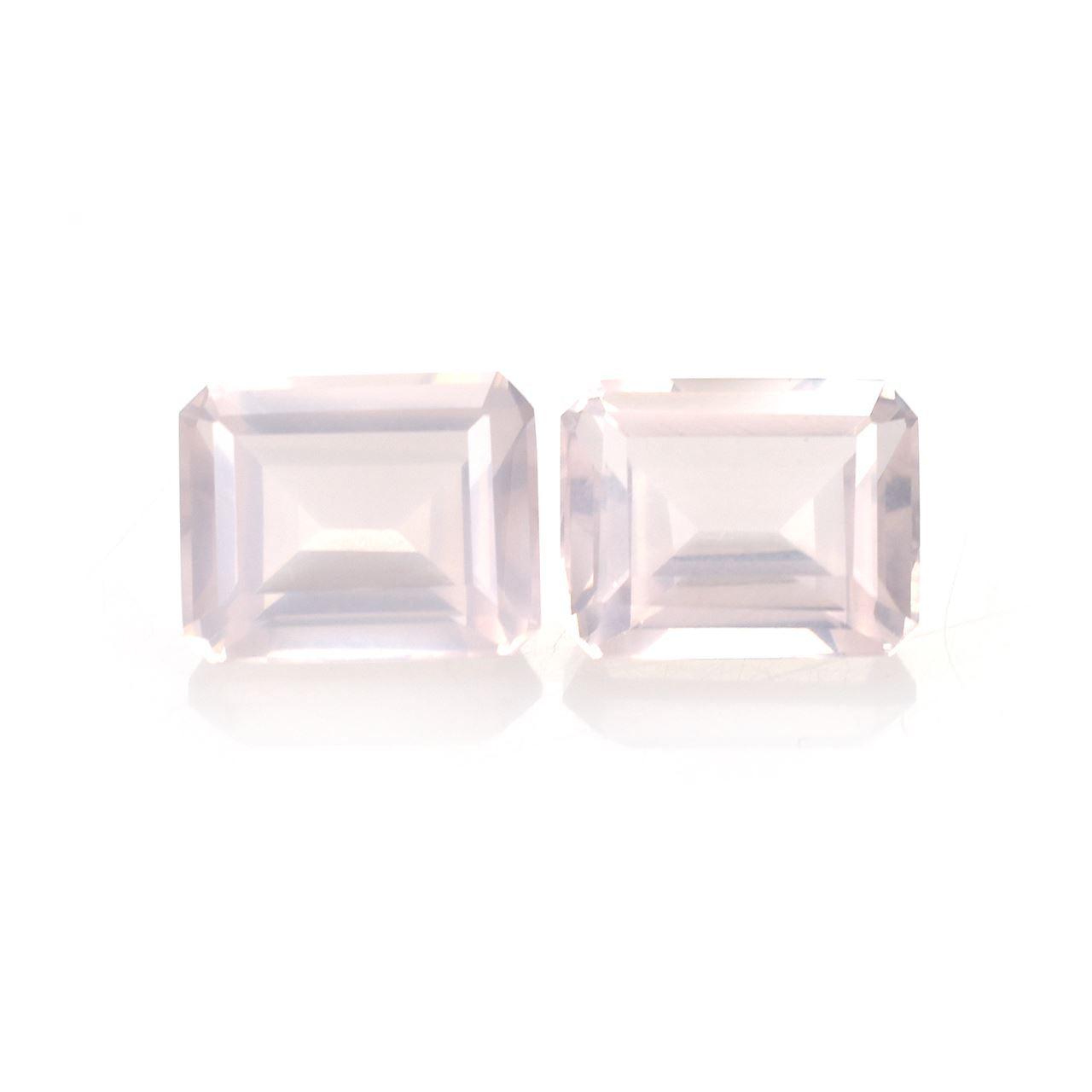 ROSE QUARTZ STEP CUT OCTAGON (LITE)(CLEAN) 10.00X8.00 MM 3.43 Cts.
