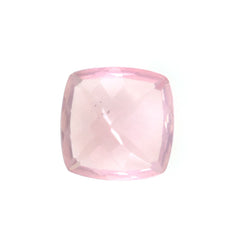 ROSE QUARTZ CUT ANTIQUE CUSHION (SEMI MILKY)(SUPER SUPER EXTRA)(SI) 8.00X8.00 MM 1.86 Cts.