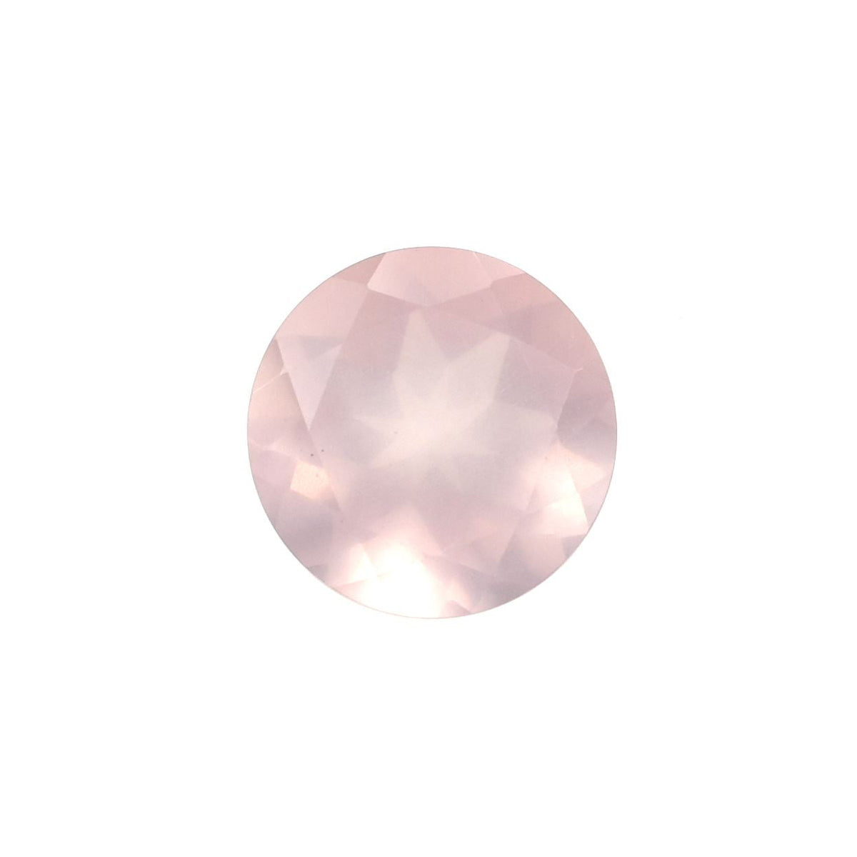 ROSE QUARTZ CUT ROUND (SEMI MILKY)(SUPER EXTRA)(SI) 8.00X8.00 MM 1.59 Cts.