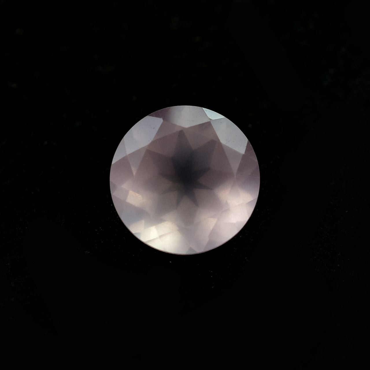 ROSE QUARTZ CUT ROUND (SEMI MILKY)(SUPER EXTRA)(SI) 8.00X8.00 MM 1.59 Cts.