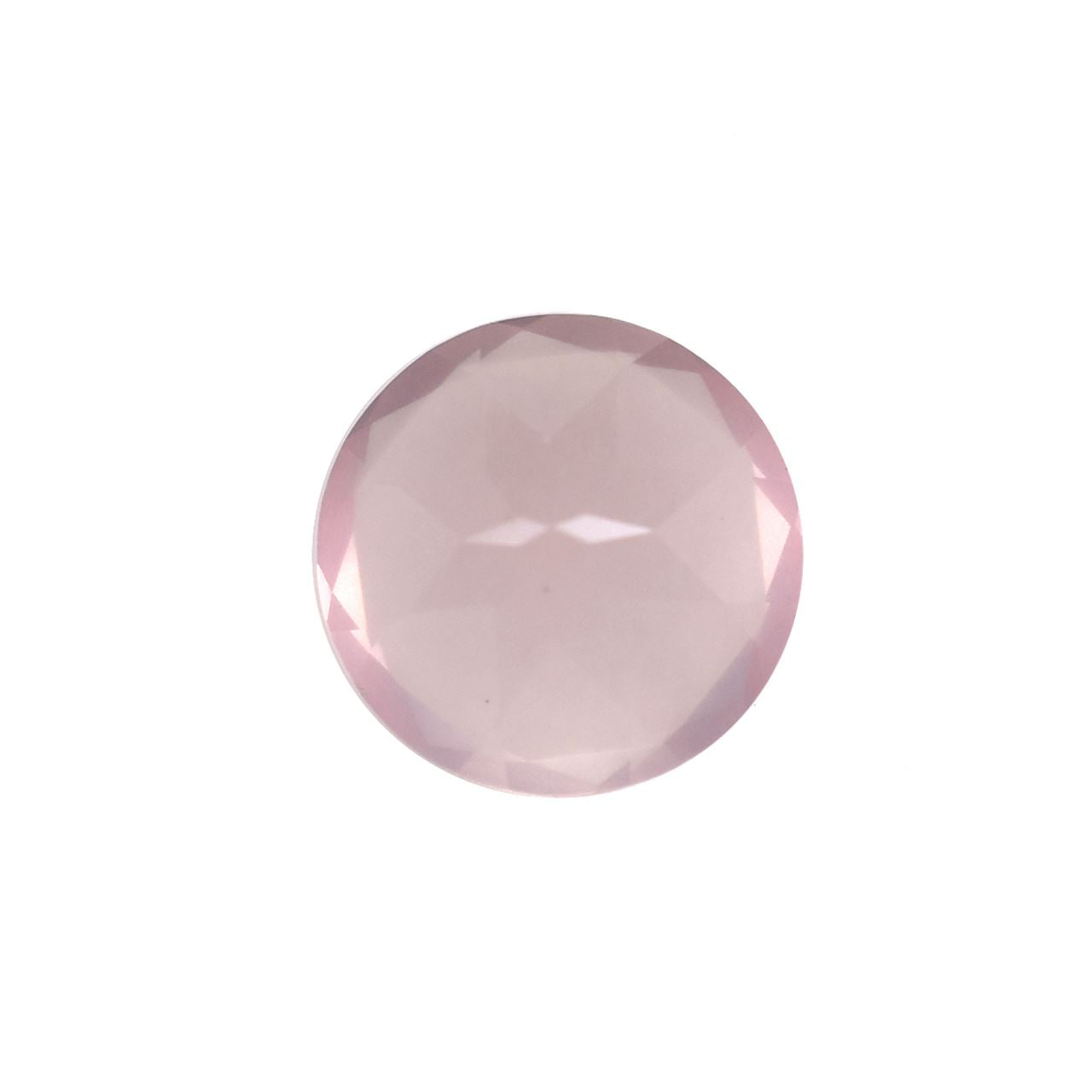 ROSE QUARTZ CUT ROUND (SEMI MILKY)(SUPER EXTRA)(SI) 8.00X8.00 MM 1.59 Cts.