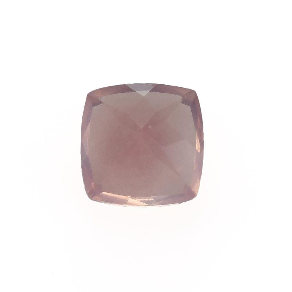 ROSE QUARTZ CUT ANTIQUE CUSHION (SEMI MILKY)(SUPER SUPER EXTRA)(CLEAN) 6.00X6.00 MM 0.91 Cts.