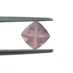 ROSE QUARTZ CUT ANTIQUE CUSHION (SEMI MILKY)(SUPER SUPER EXTRA)(CLEAN) 6.00X6.00 MM 0.91 Cts.