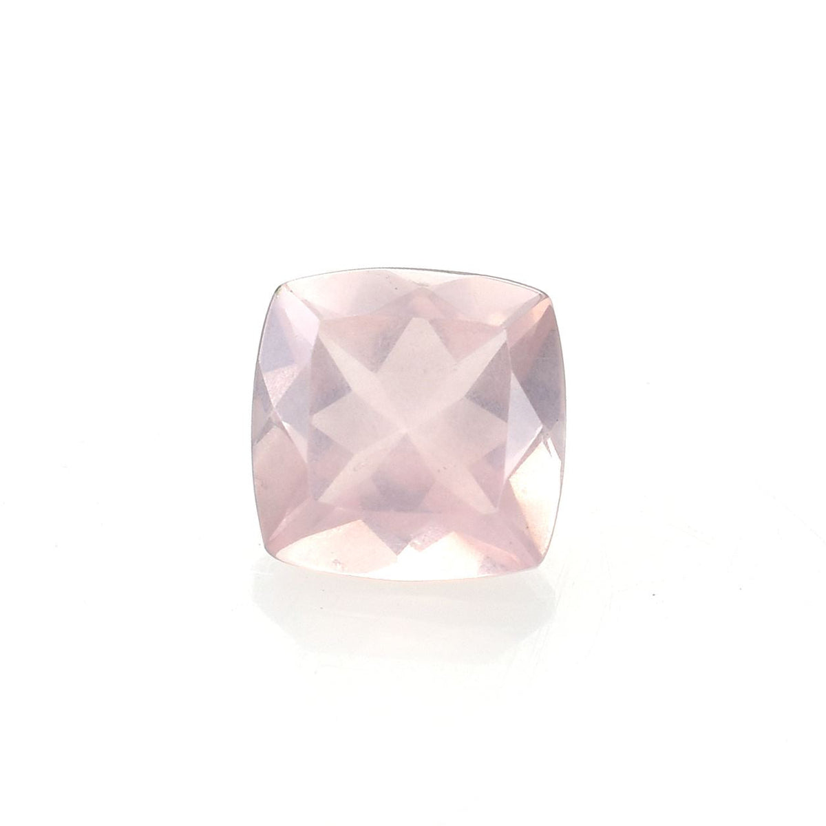 ROSE QUARTZ CUT ANTIQUE CUSHION (SEMI MILKY)(SUPER EXTRA)(CLEAN) 6.00X6.00 MM 0.93 Cts.