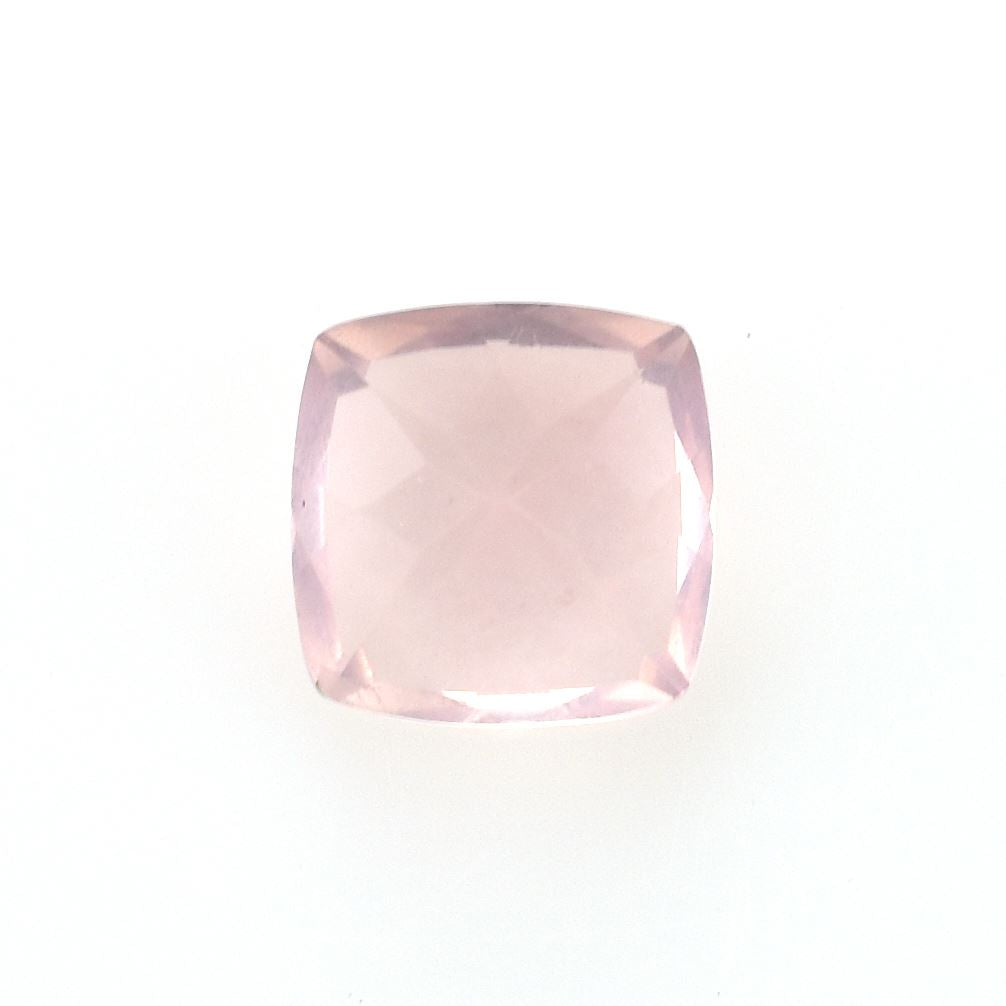 ROSE QUARTZ CUT ANTIQUE CUSHION (SEMI MILKY)(SUPER EXTRA)(CLEAN) 6.00X6.00 MM 0.93 Cts.