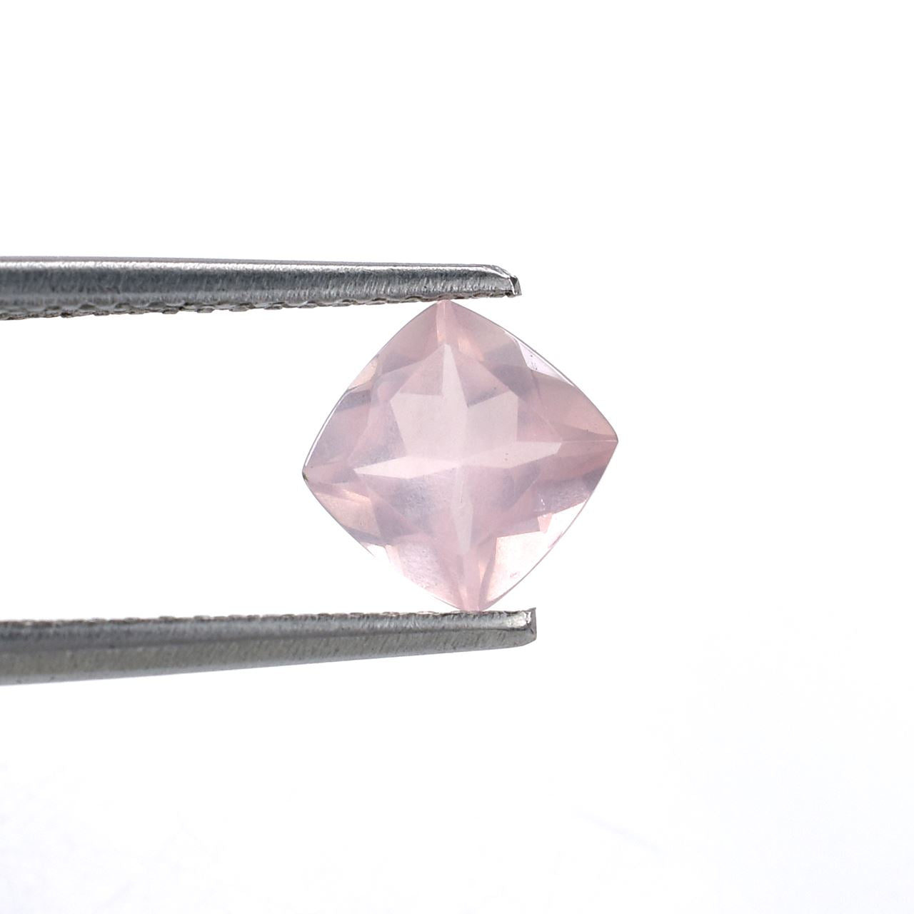 ROSE QUARTZ CUT ANTIQUE CUSHION (SEMI MILKY)(SUPER EXTRA)(CLEAN) 6.00X6.00 MM 0.93 Cts.