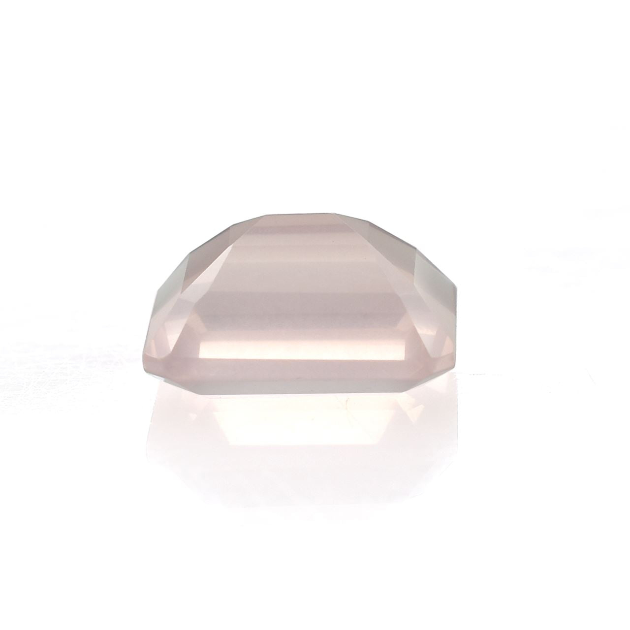 ROSE QUARTZ STEP CUT OCTAGON (SEMI MILKY)(SUPER EXTRA)(CLEAN) 10.00X8.00 MM 3.13 Cts.