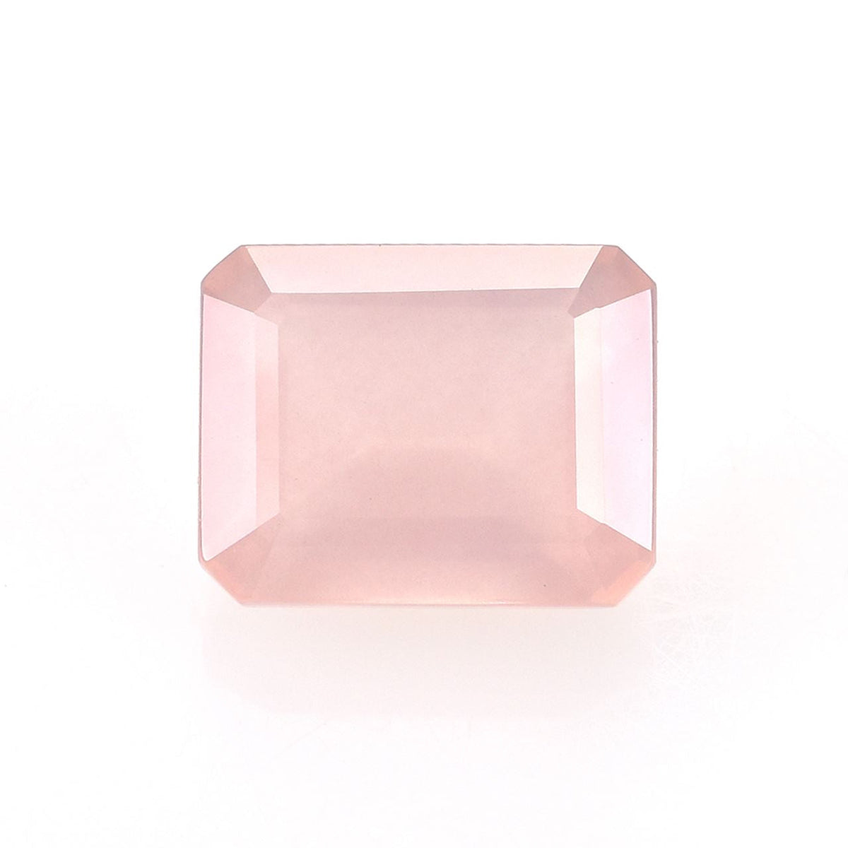 ROSE QUARTZ STEP CUT OCTAGON (MILKY)(SUPER)(HI) 10.00X8.00 MM 3.09 Cts.