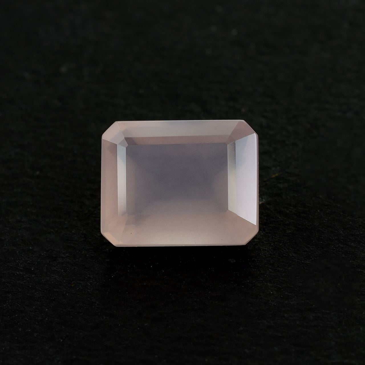 ROSE QUARTZ STEP CUT OCTAGON (MILKY)(SUPER)(HI) 10.00X8.00 MM 3.09 Cts.