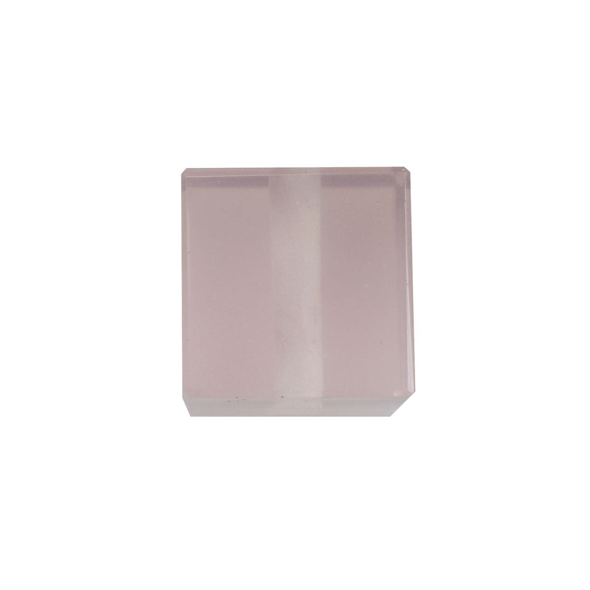 ROSE QUARTZ BOTH SIDE TABLE CUT SQUARE (SUPER)(CLEAN)(TRANSPARENT)(F/D-2.00MM) 10.00X10.00 MM 12.18 Cts.