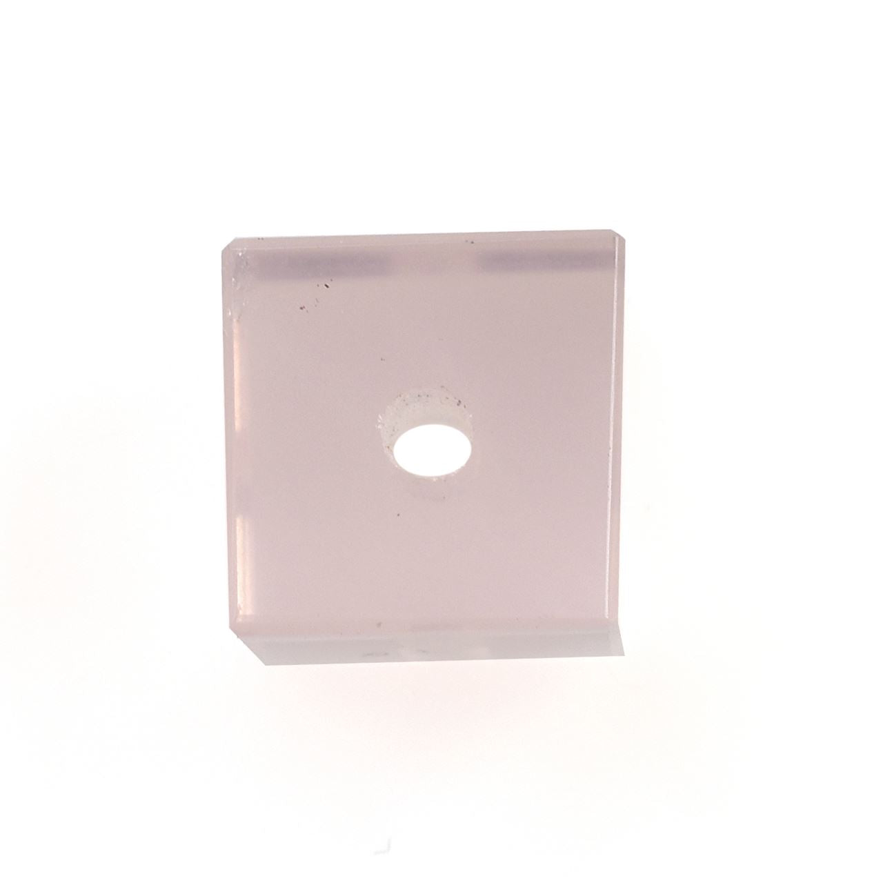 ROSE QUARTZ BOTH SIDE TABLE CUT SQUARE (SUPER)(CLEAN)(TRANSPARENT)(F/D-2.00MM) 10.00X10.00 MM 12.18 Cts.