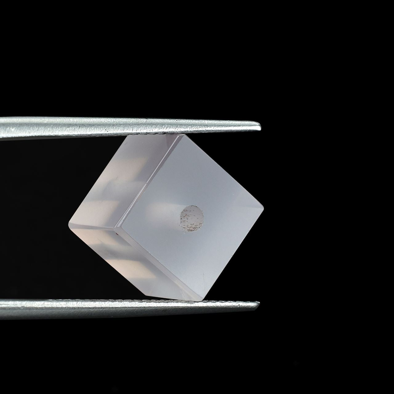 ROSE QUARTZ BOTH SIDE TABLE CUT SQUARE (SUPER)(CLEAN)(TRANSPARENT)(F/D-2.00MM) 10.00X10.00 MM 12.18 Cts.