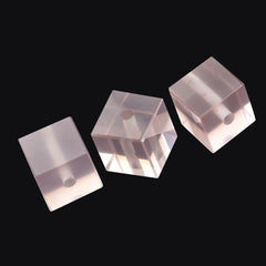 ROSE QUARTZ BOTH SIDE TABLE CUT SQUARE (SUPER)(CLEAN)(TRANSPARENT)(F/D-2.00MM) 10.00X10.00 MM 12.18 Cts.