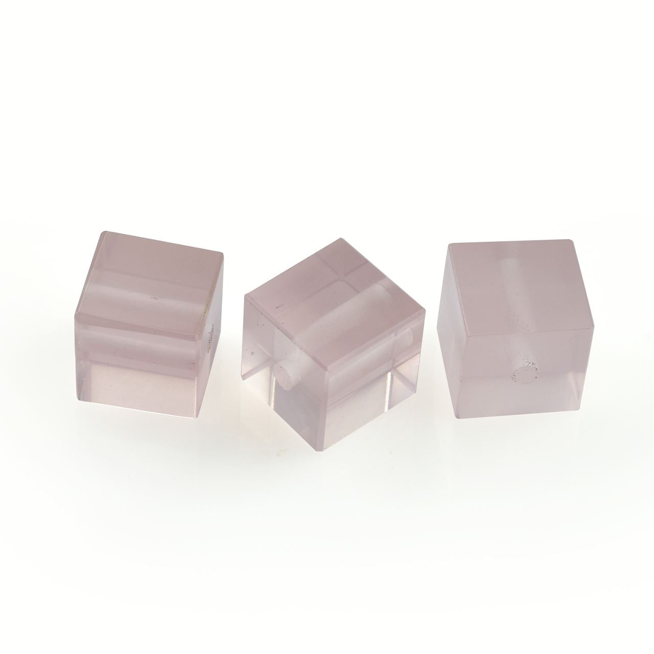 ROSE QUARTZ BOTH SIDE TABLE CUT SQUARE (SUPER)(CLEAN)(TRANSPARENT)(F/D-2.00MM) 10.00X10.00 MM 12.18 Cts.