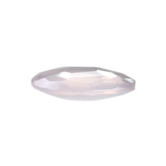 ROSE QUARTZ IRREGULAR FACETED BRIOLETTE PEARISH (H/D-0.90MM)(SUPER )(SI) 25.00X18.00 MM 19.95 Cts.