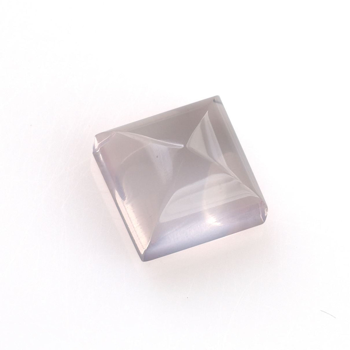 ROSE QUARTZ SUGARLOAF SQUARE (NORMAL/CLEAN)(TRANSPARENT) 10.50X10.50 MM 6.60 Cts.
